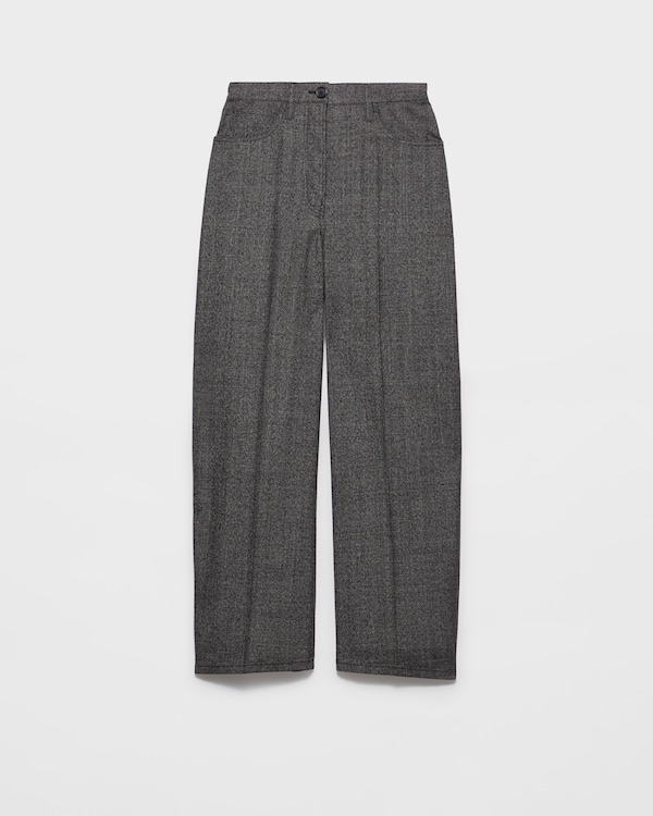 Mouliné wool pants - Black Mouliné wool pants - Black