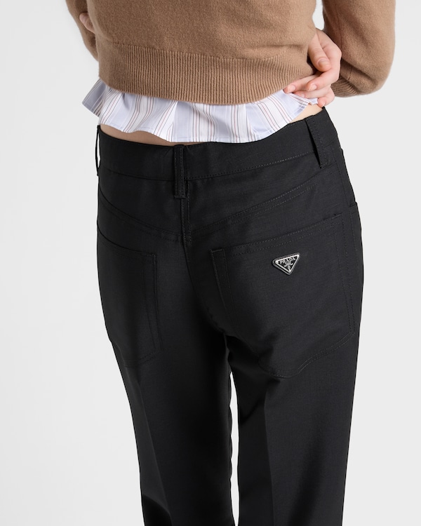 Kid mohair pants - Black Kid mohair pants - Black