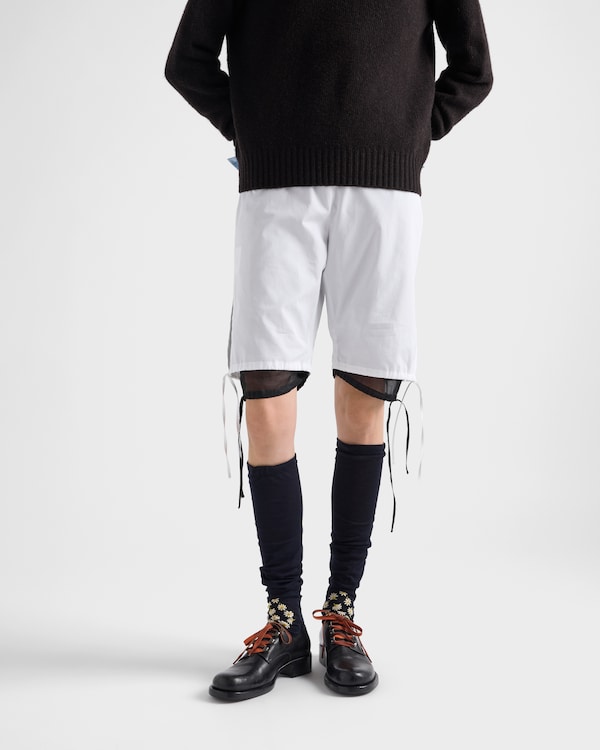 Poplin Bermudas - White Poplin Bermudas - White