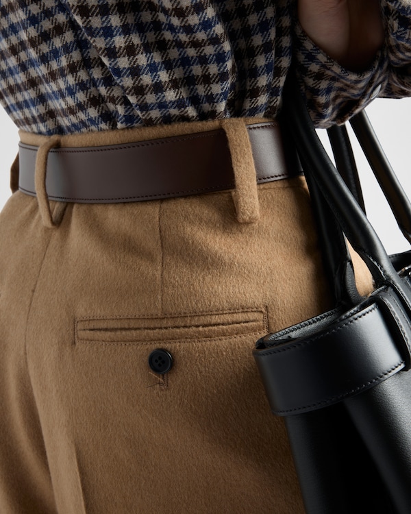 Camel-hair Bermudas - Camel Brown Camel-hair Bermudas - Camel Brown