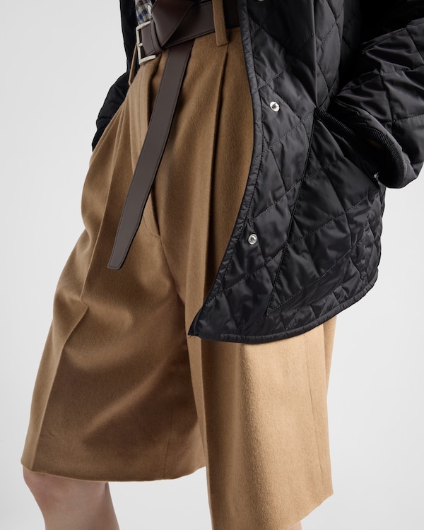 Camel-hair Bermudas - Camel Brown Camel-hair Bermudas - Camel Brown