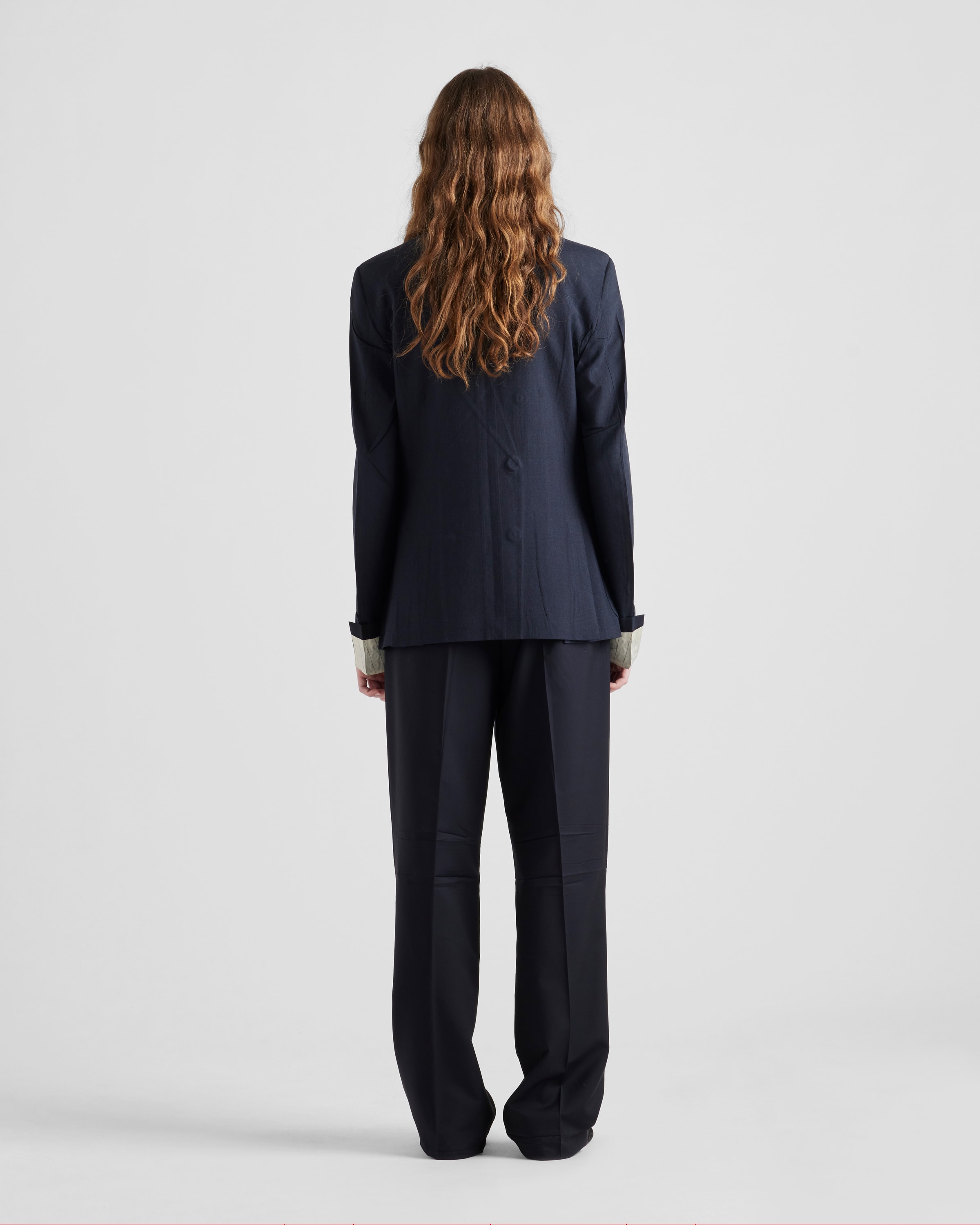 Navy Kid mohair pants | PRADA