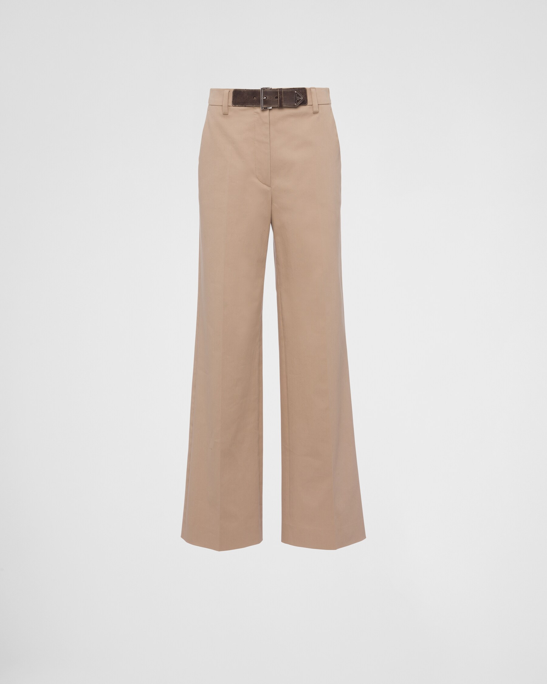 Prada Women Cappuccino Twill Pant main image 1