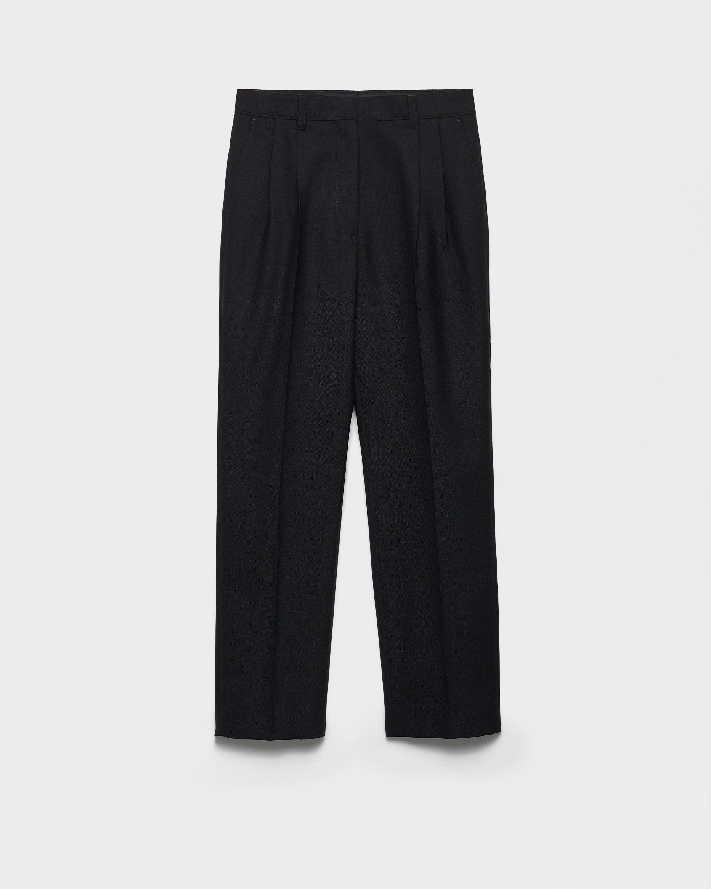 Black Rush stitch pants | PRADA
