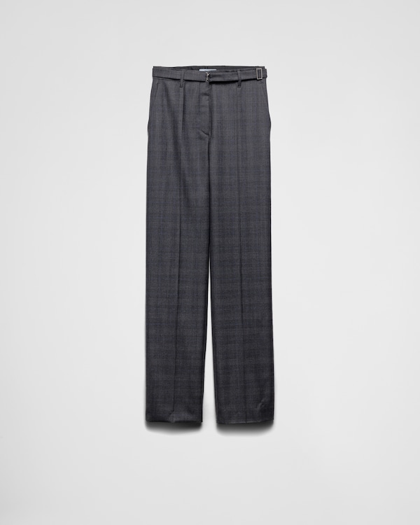 【税込】 with pants wool Technical Grey Clay printed PRADA | belt パンツ