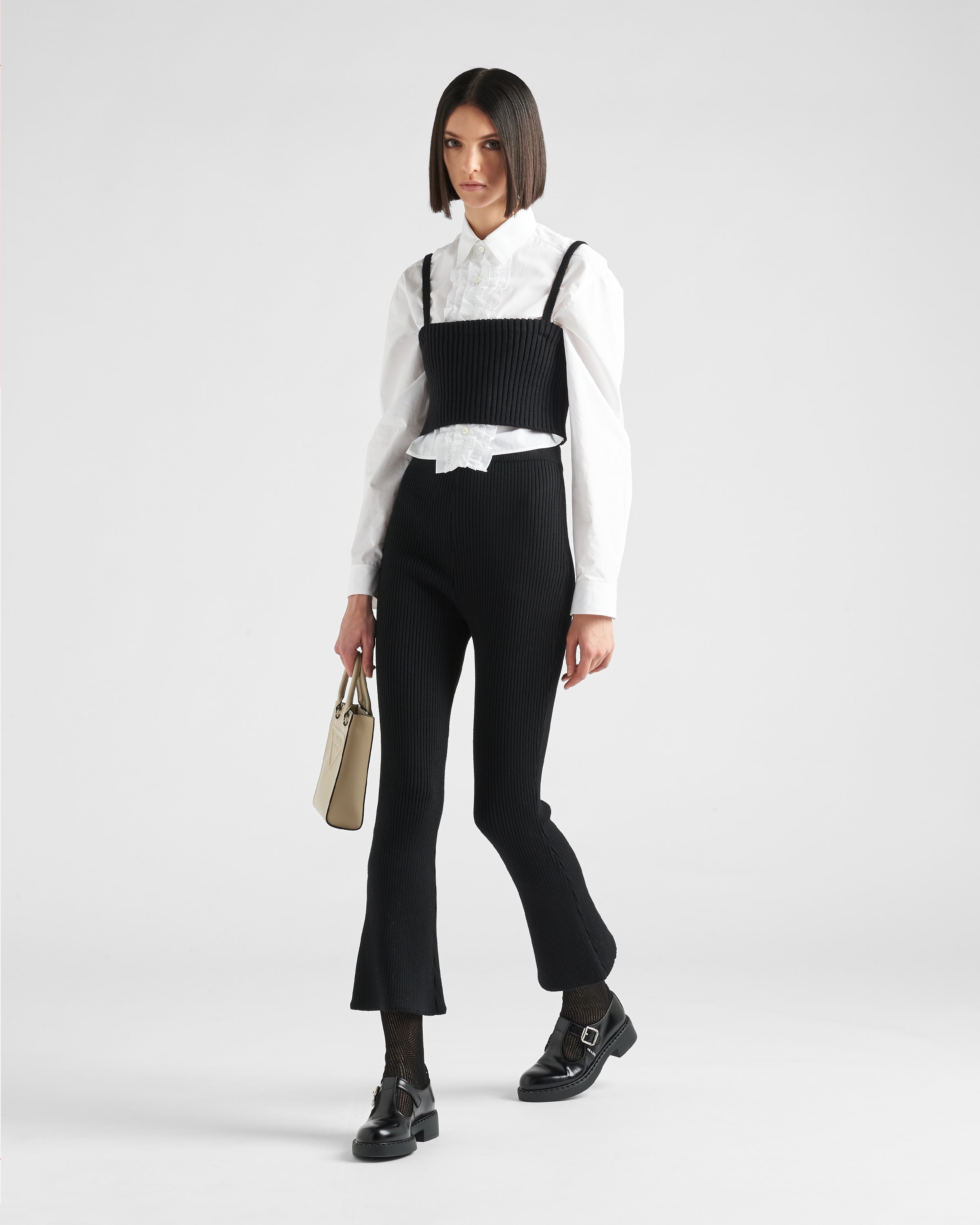 Black Wool top | Prada