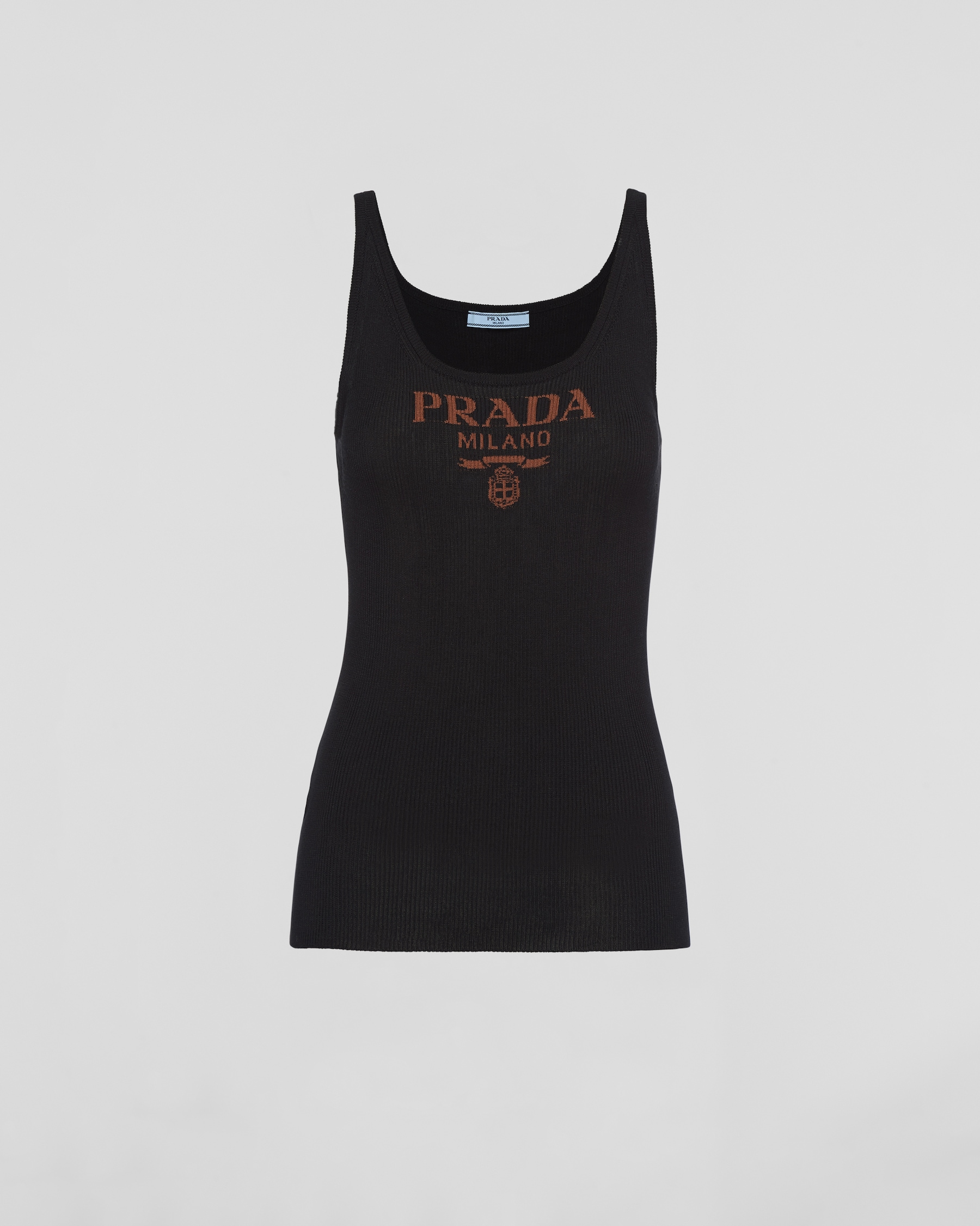 Recent Prada Pink Tulle Stretch Tank Top main image 1