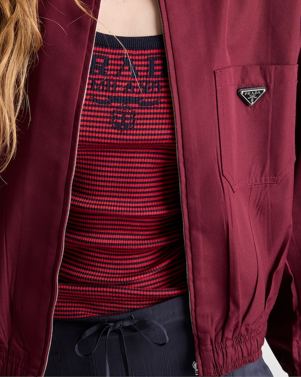 Silk tank top - Blue/Red Silk tank top - Blue/Red