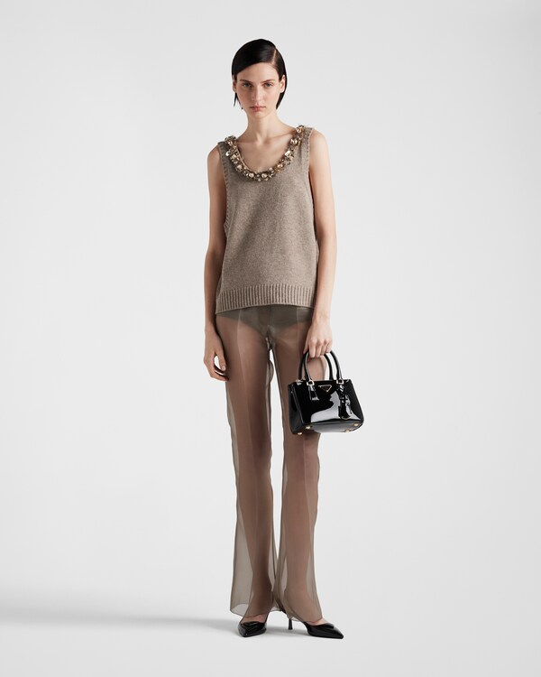 Prada 25 One-Shoulder Top Wool 233511