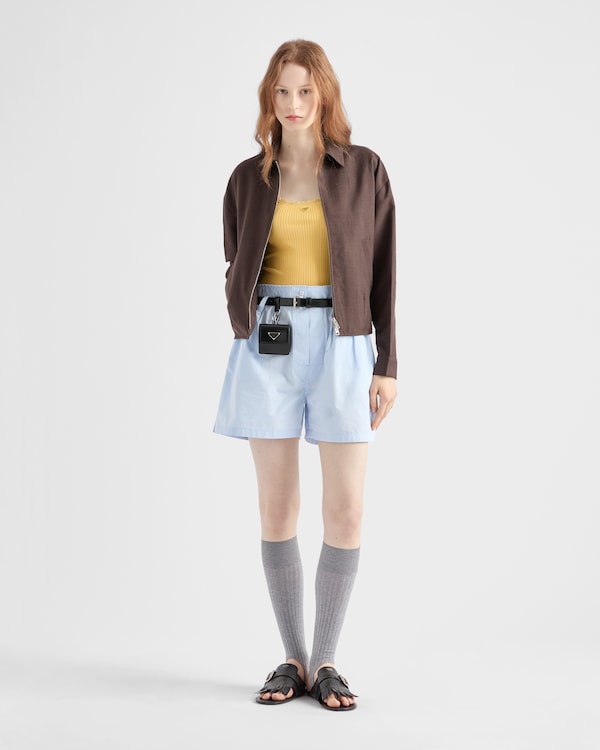 リブ編みコットントップ リブ編みコットントップ