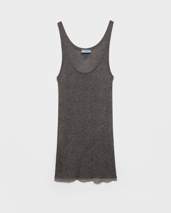 Lamé tank top - Slate Gray Lamé tank top - Slate Gray
