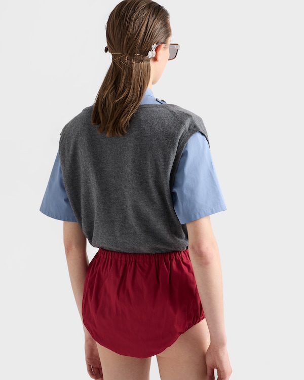 Cashmere V-neck vest - Slate Gray Cashmere V-neck vest - Slate Gray