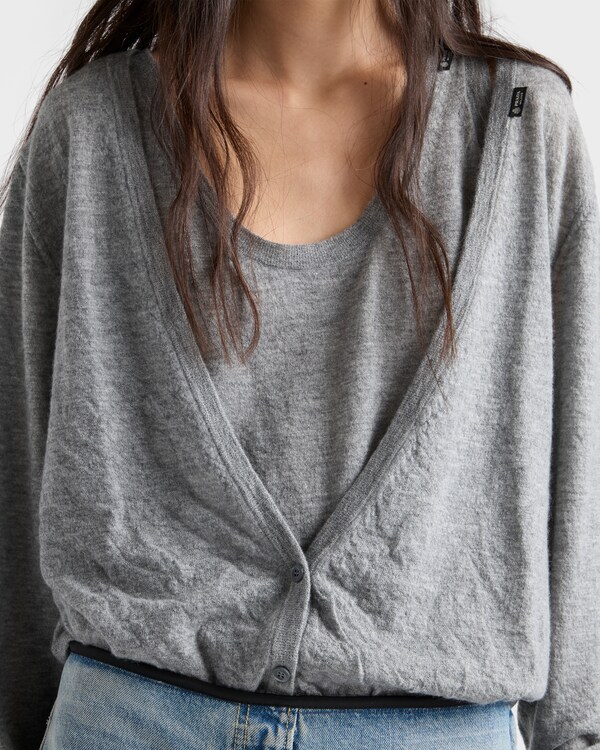 Camiseta de tirantes de cachemir - Gris Camiseta de tirantes de cachemir - Gris
