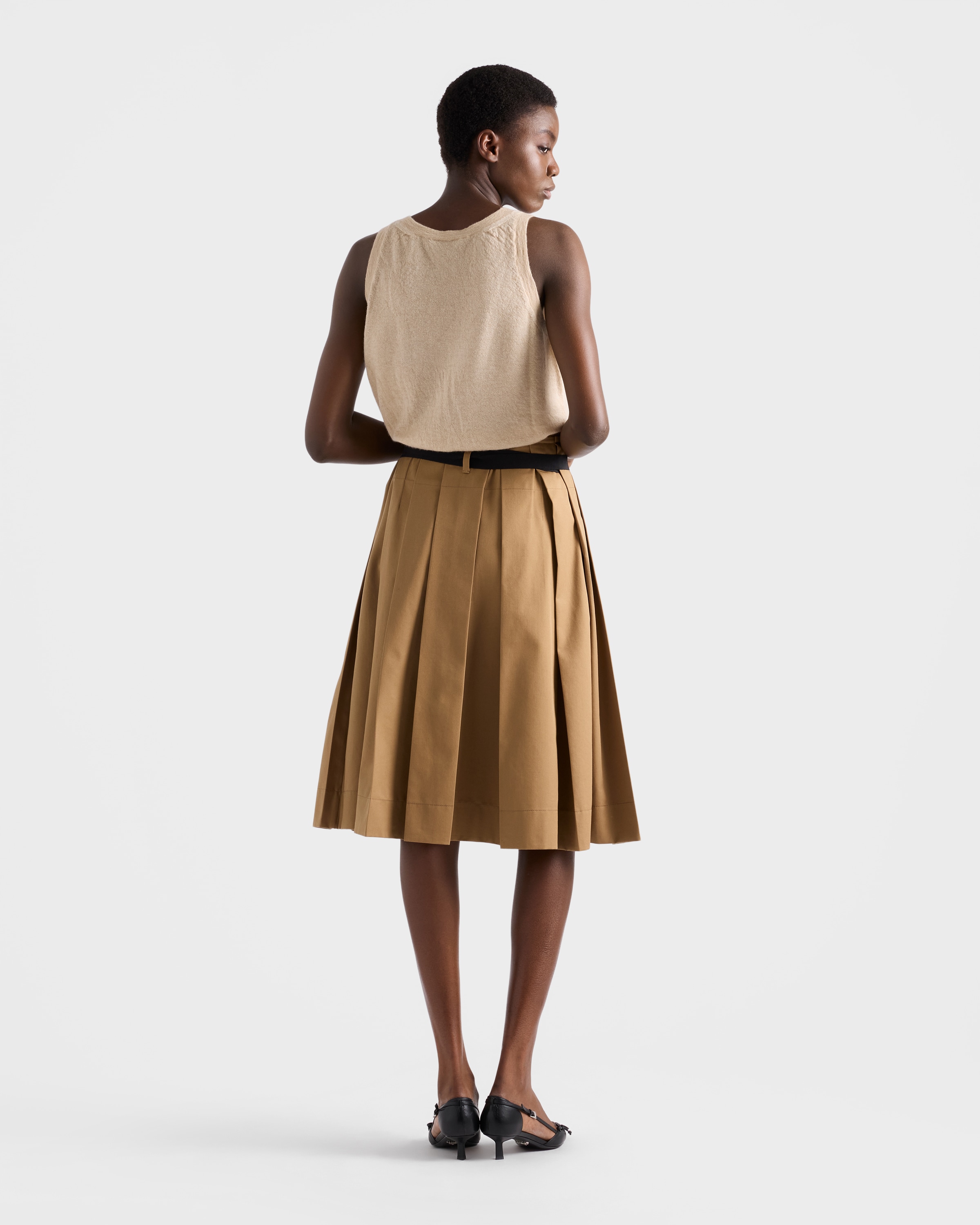 Desert Beige Cashmere tank top | PRADA - Turkey
