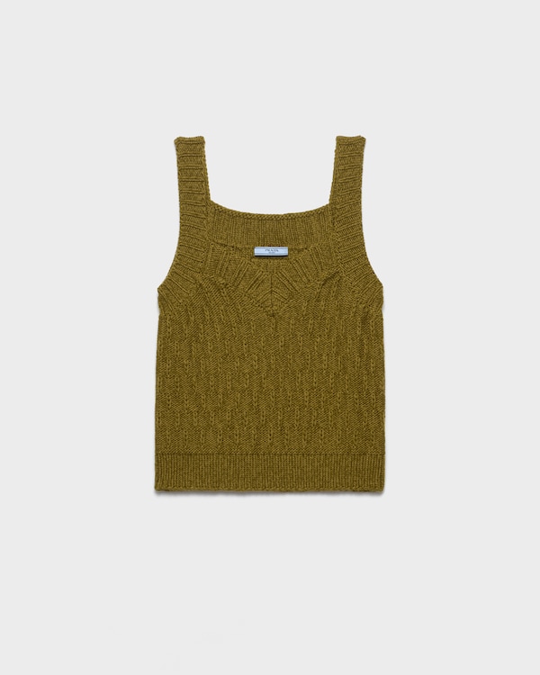 Wool and alpaca top - Fern Green Wool and alpaca top - Fern Green