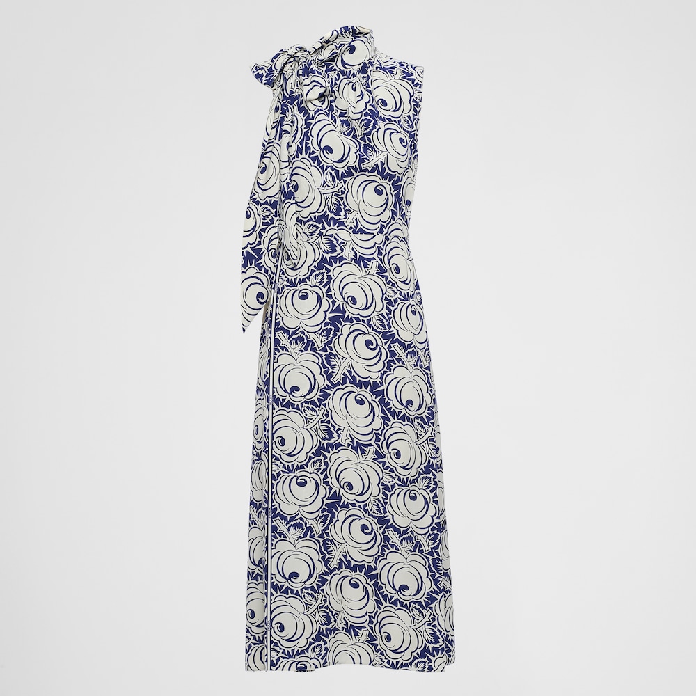 Prada Printed pongé dress 1