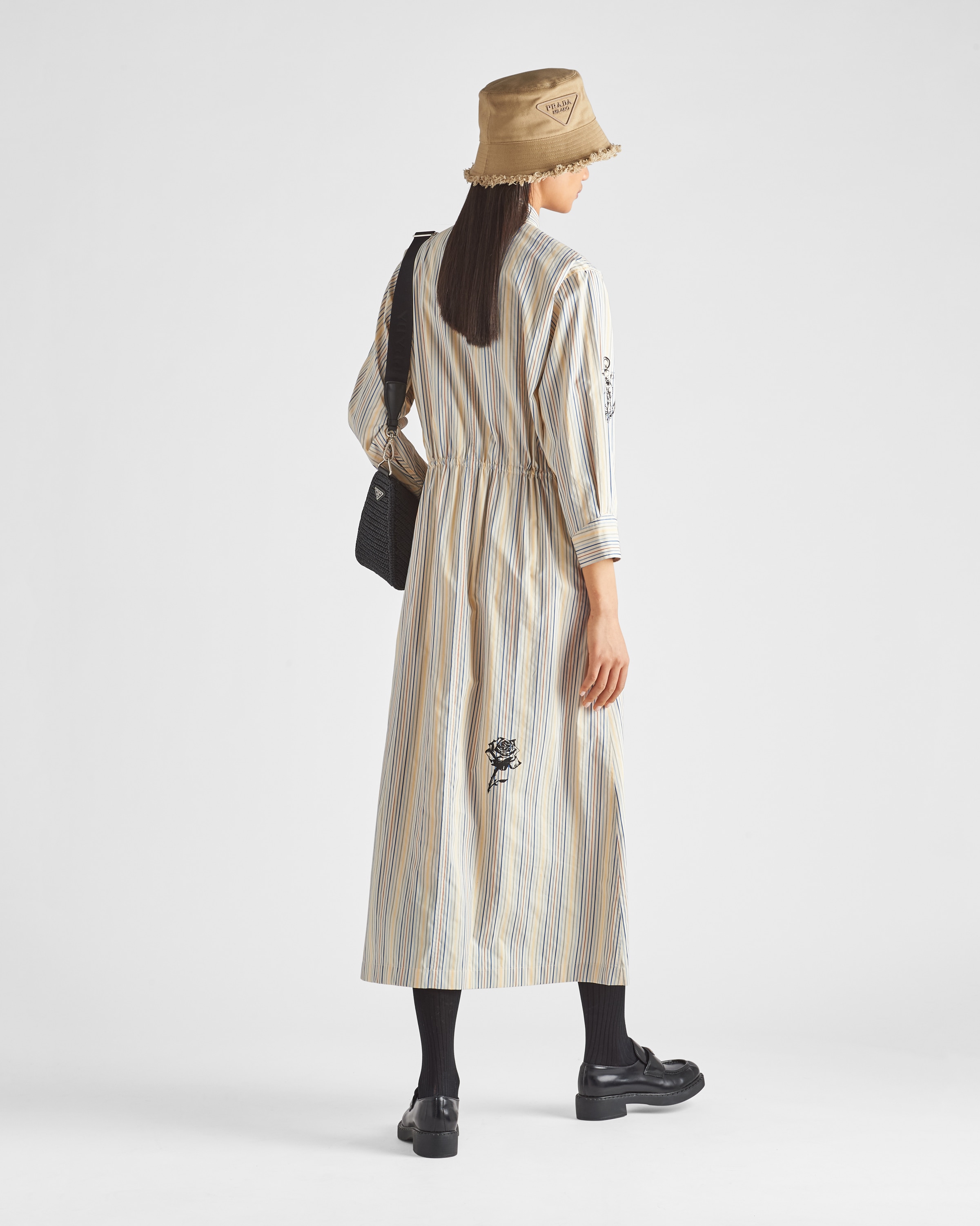 Prada Kleid aus bedrucktem Popeline 5