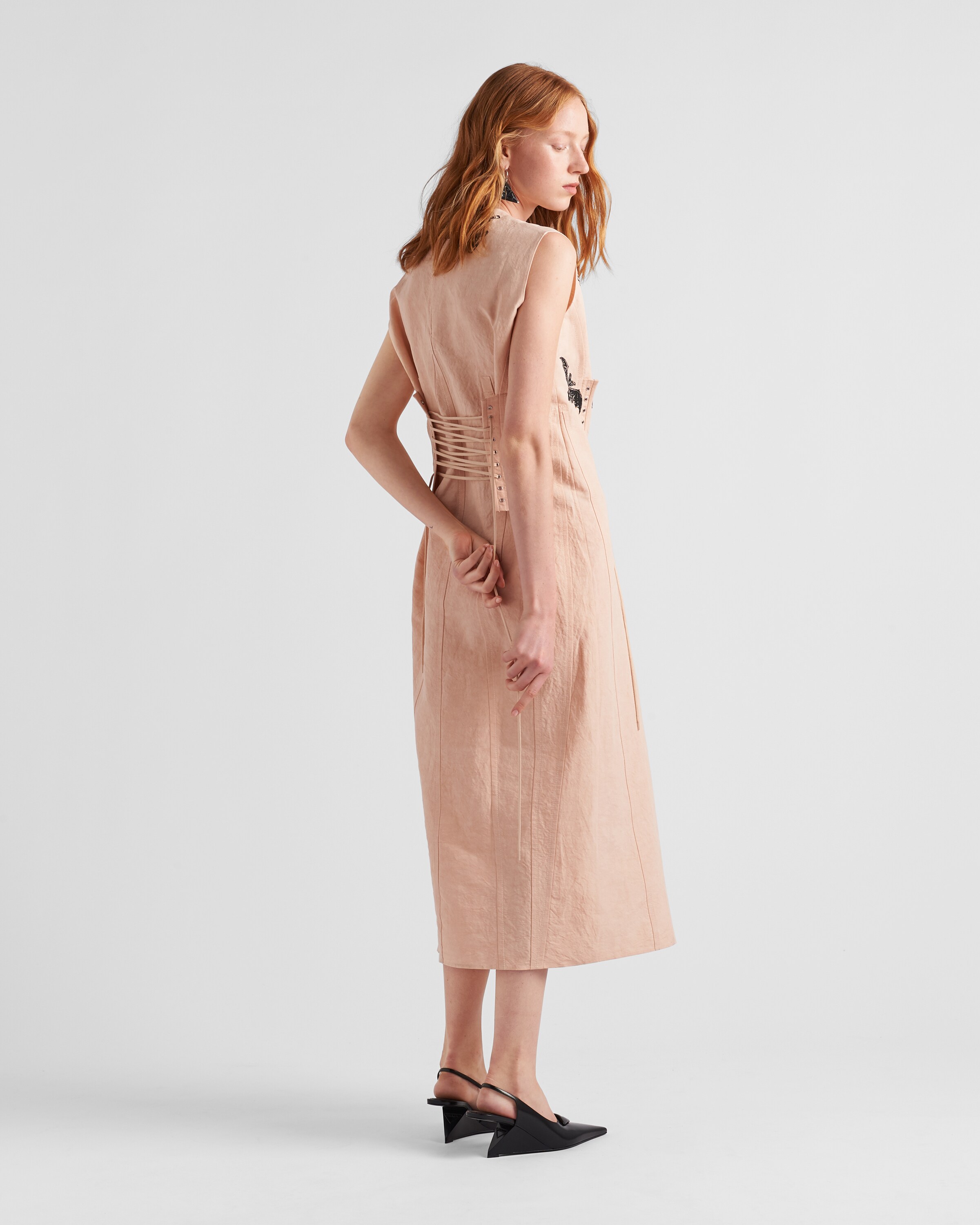 Prada Printed slub canvas dress 5