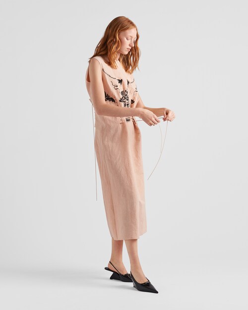 Prada Printed slub canvas dress 2
