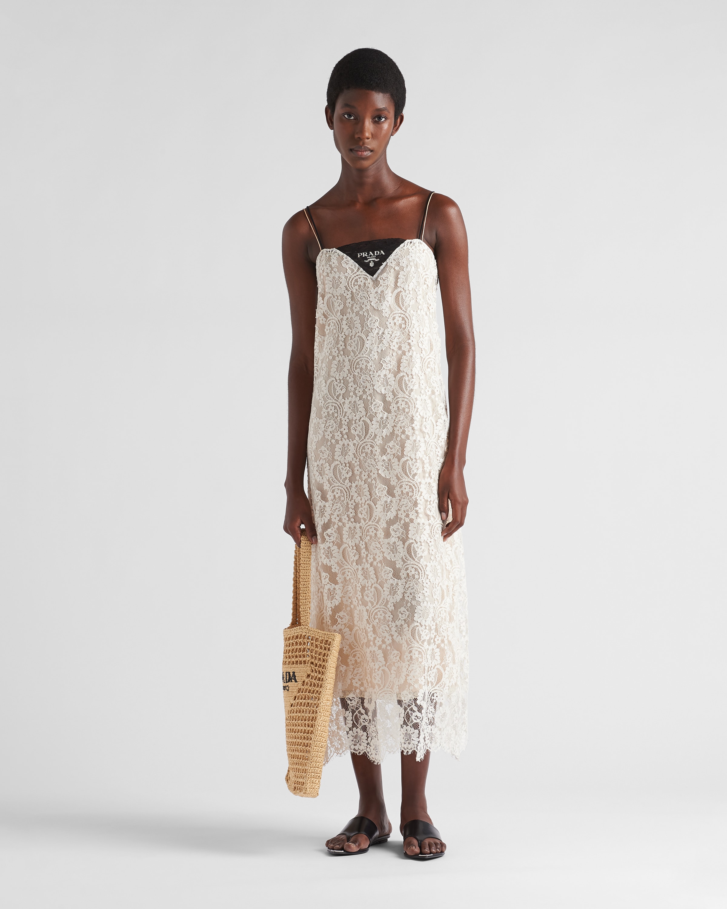 Prada lace dress store