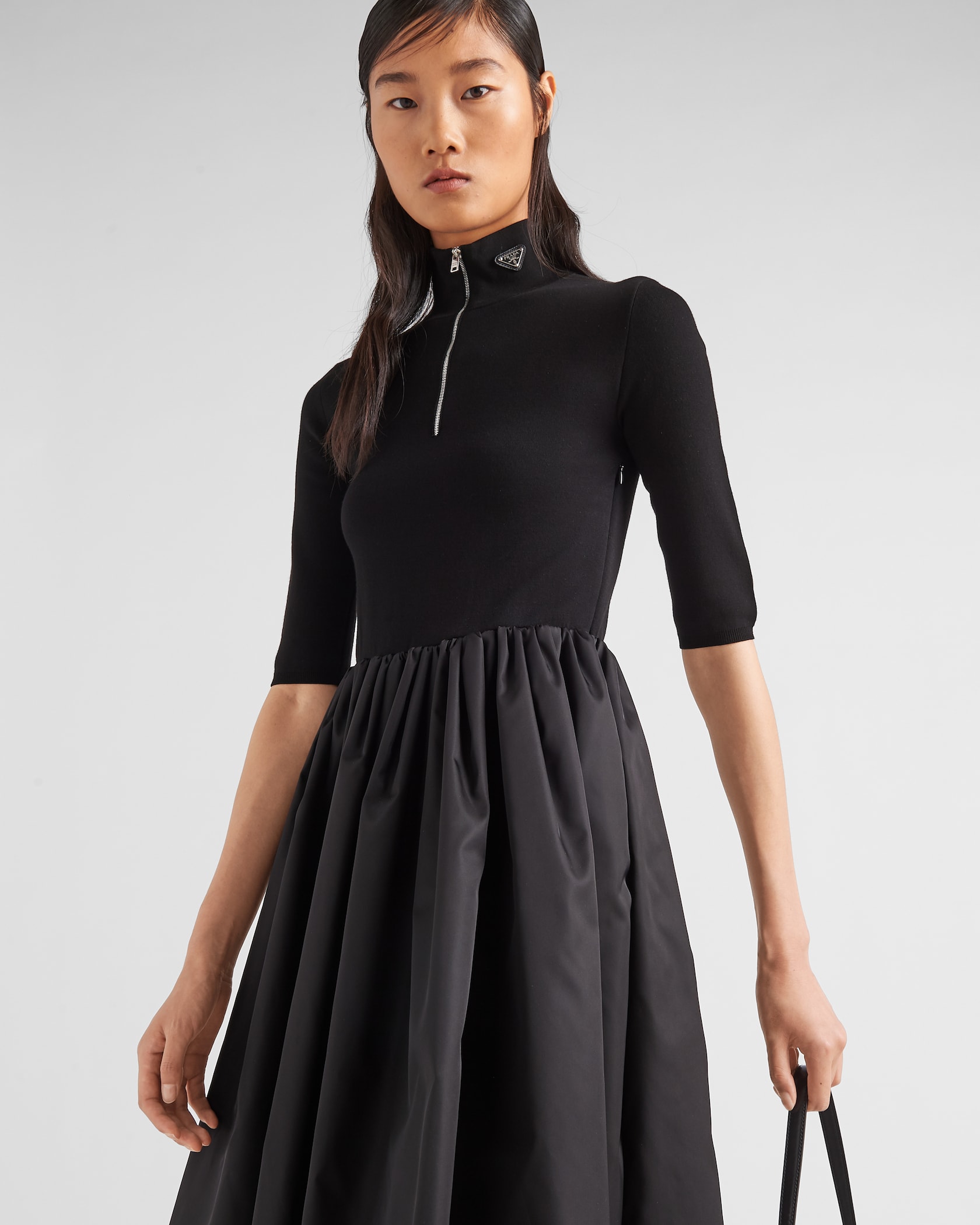 high neck long black dress Women's High-Neck Maxi Evening Dresses A-Line Prom Dr Lady Style Size:Custom Size(Recommend) Onyx black high waisted