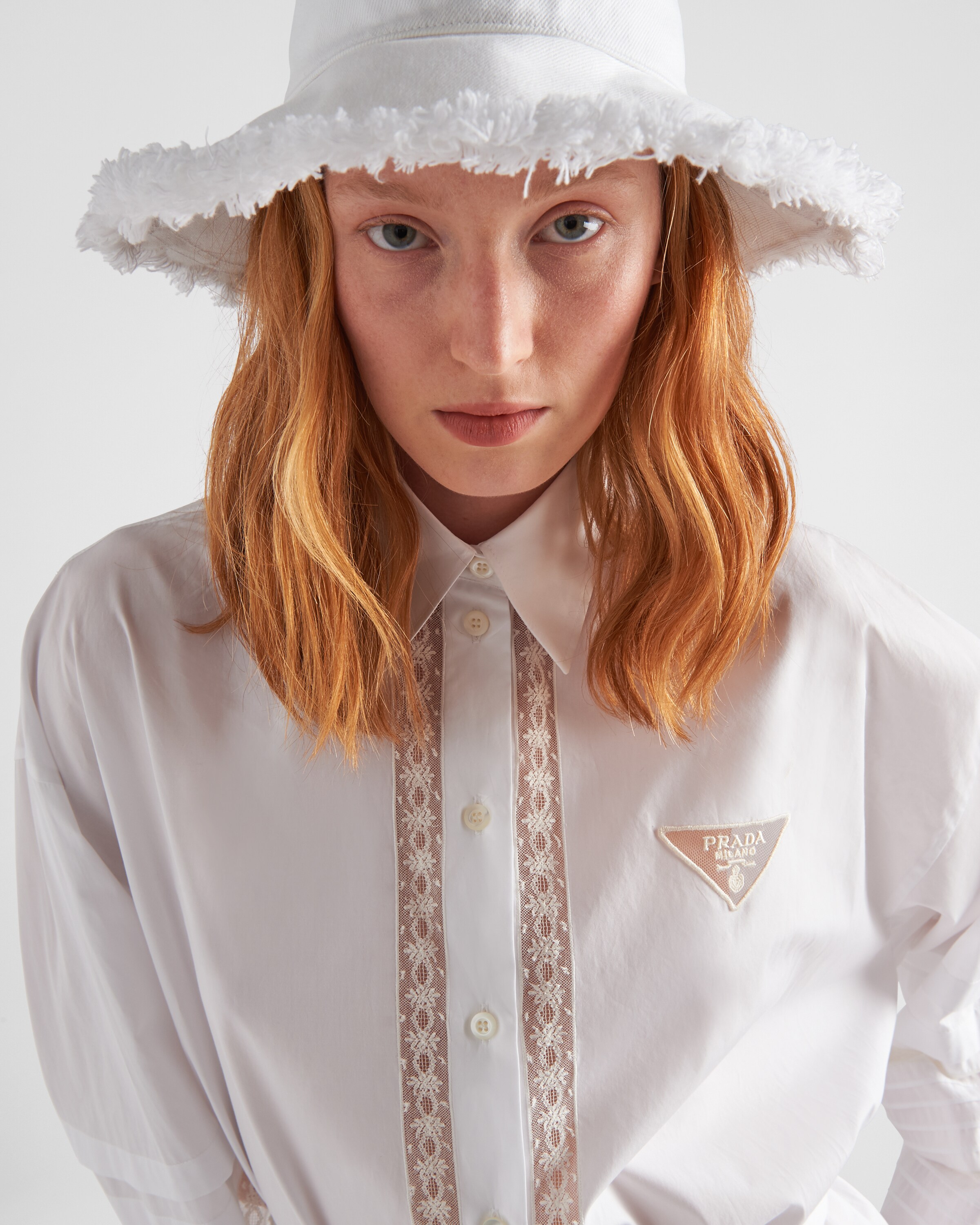 Prada Intarsia poplin dress 4