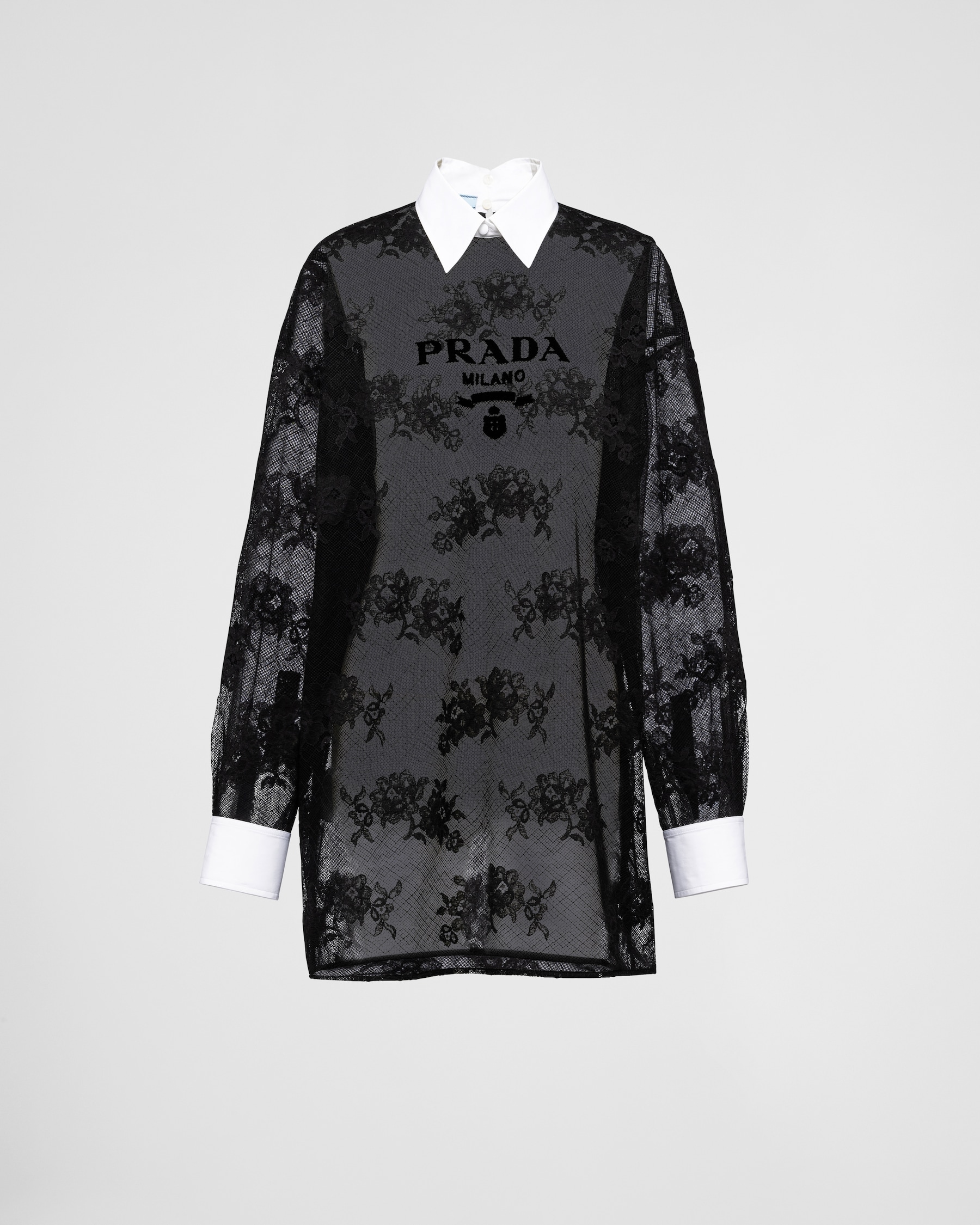 Prada Dress Black Cotton Polyester main image 1