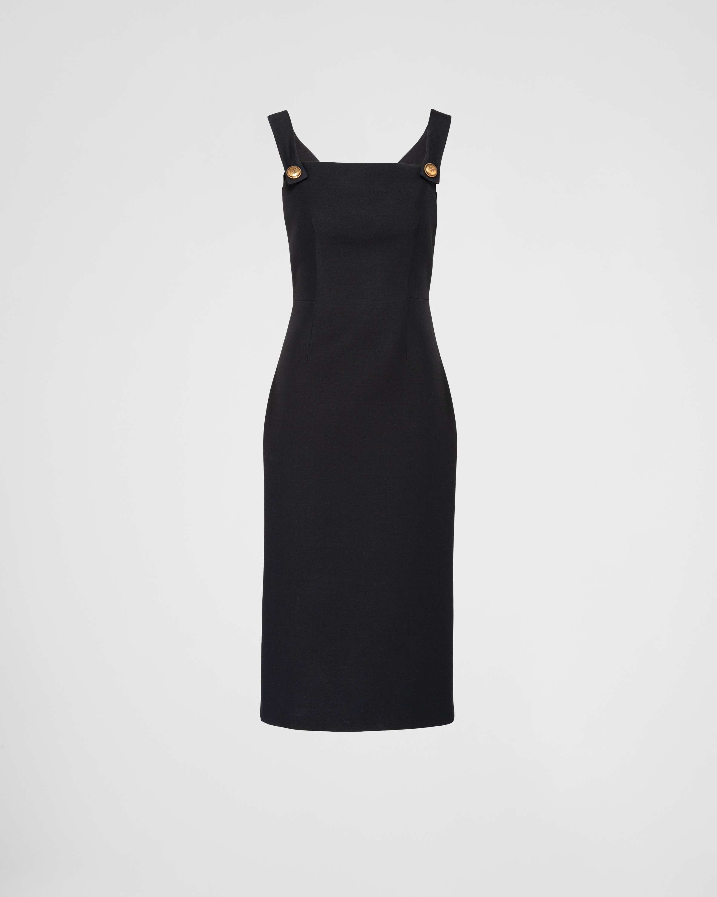 Black Tricotine Dress PRADA