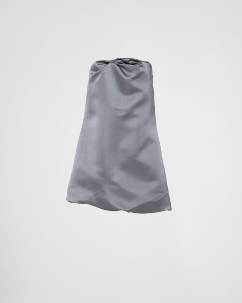 Prada Mini abito strapless in raso e pongé 1