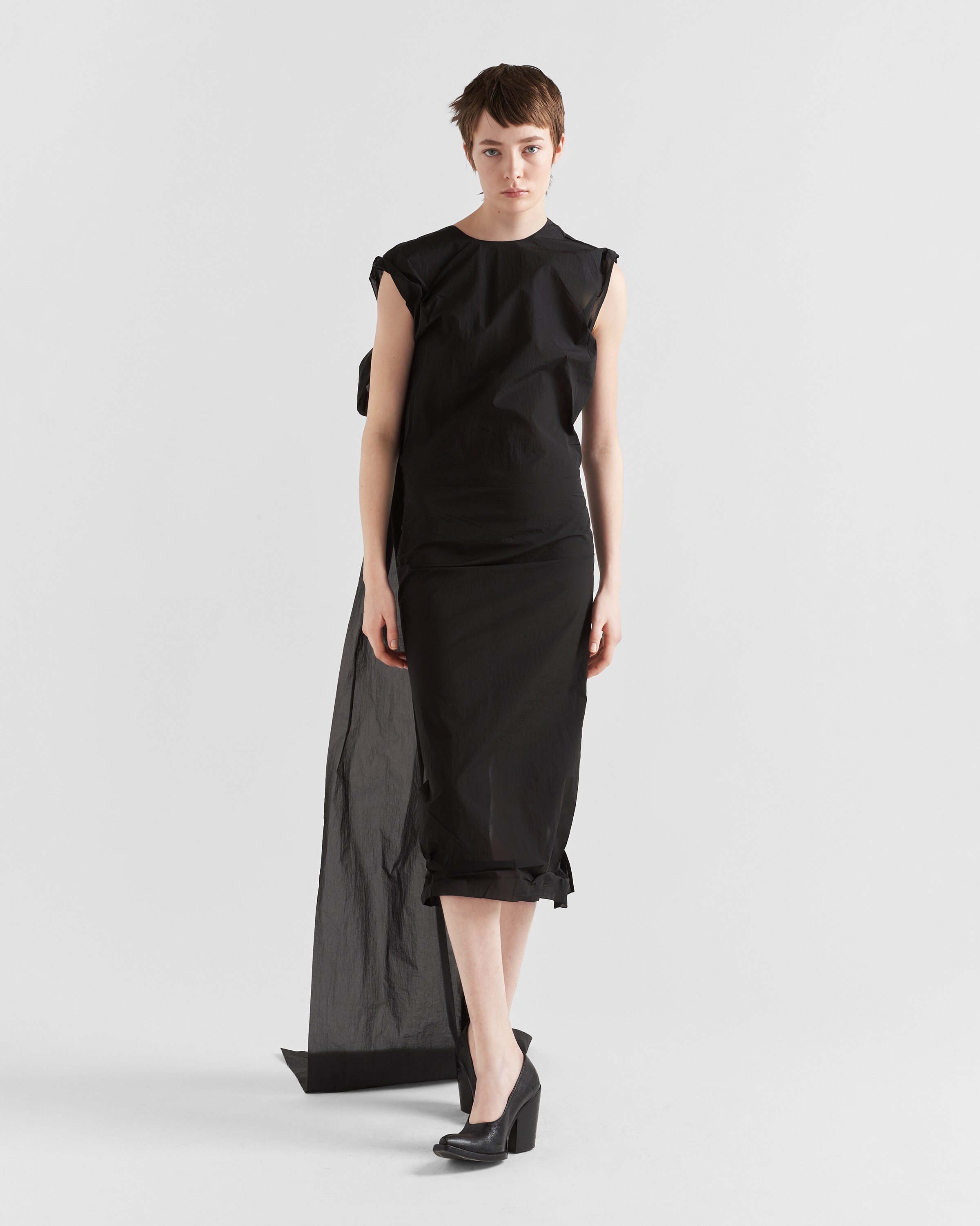 Prada Nylon crepe dress with appliqué 2