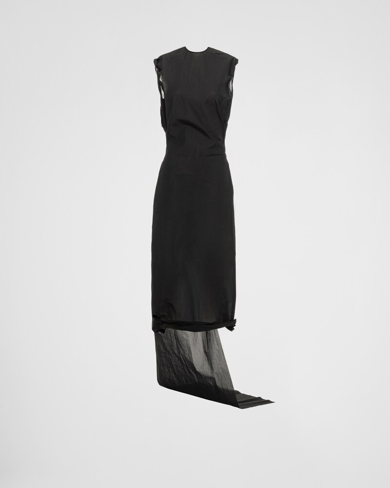 re-nylon_crepe_dress_with_appliqué