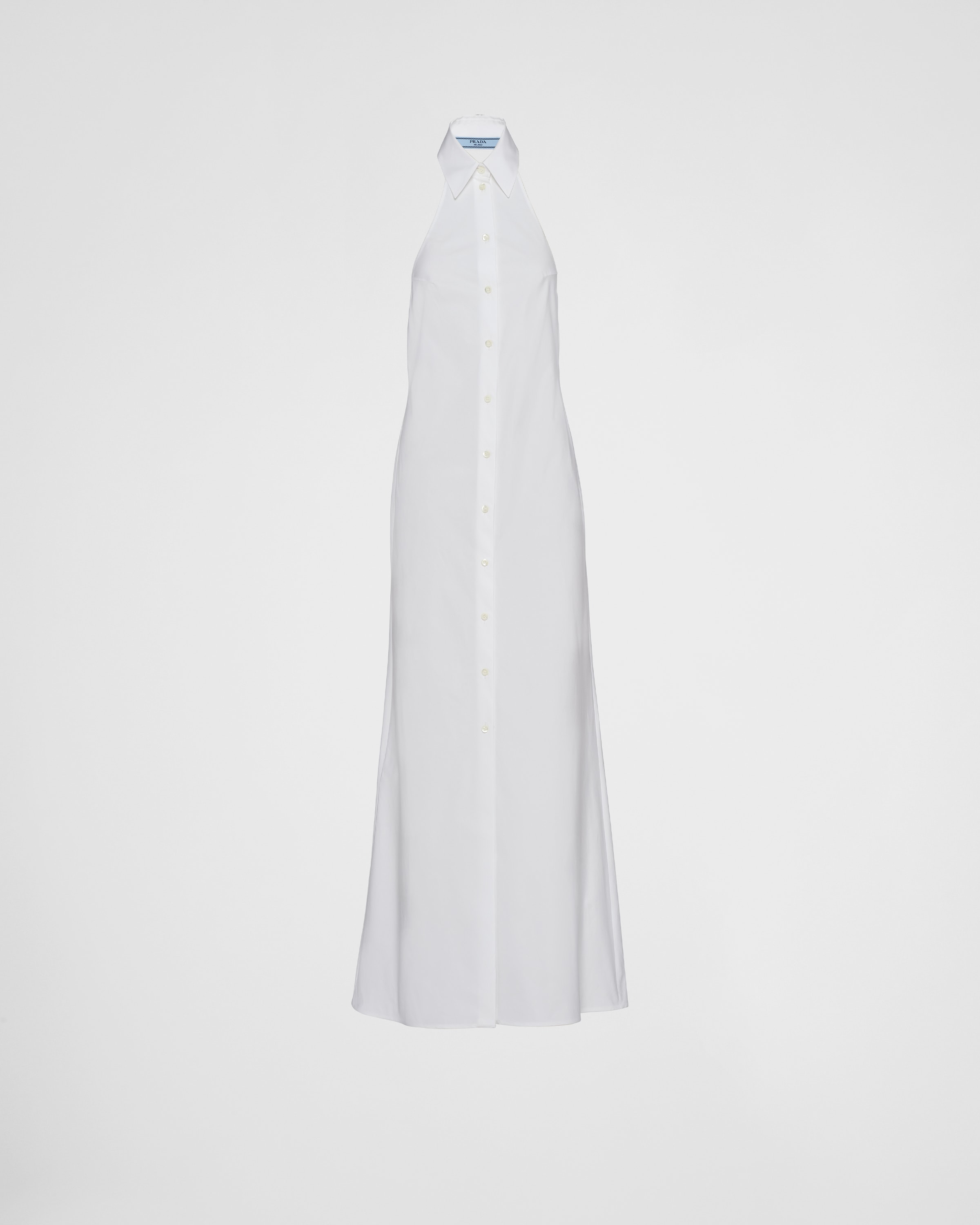 White Long Poplin Shirt dress PRADA
