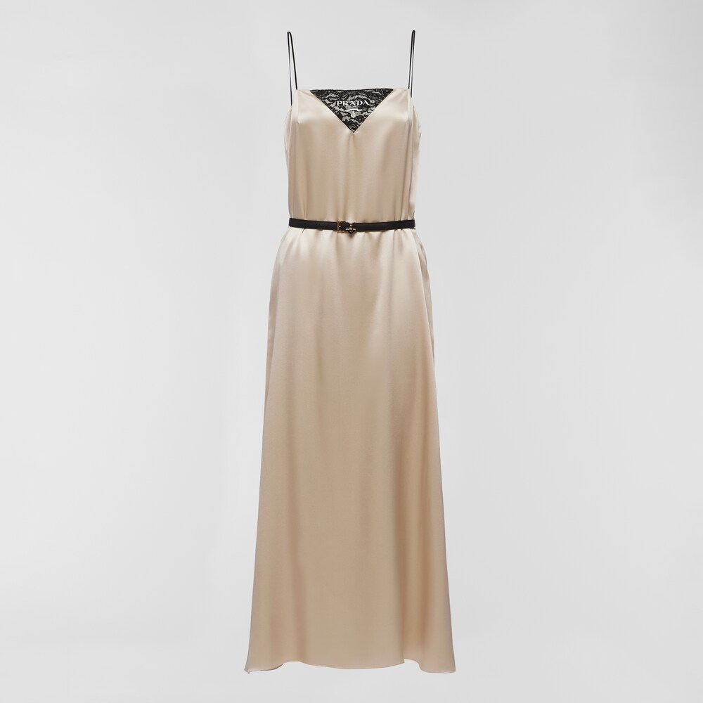 Prada Abito sottoveste in crêpe satin 1