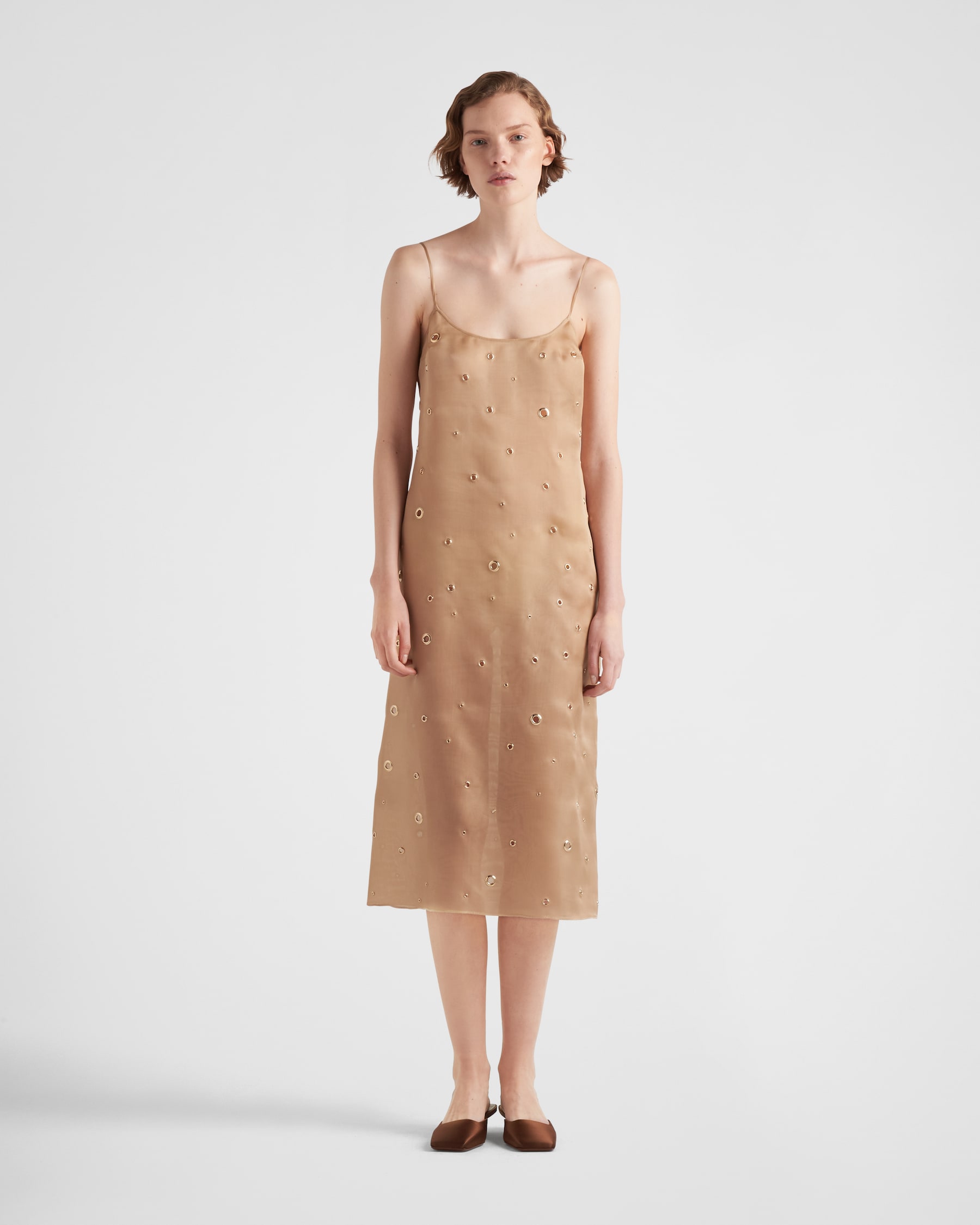 Threads & Motifs Pret Embroidered Organza Peplum Dress 8395.2
