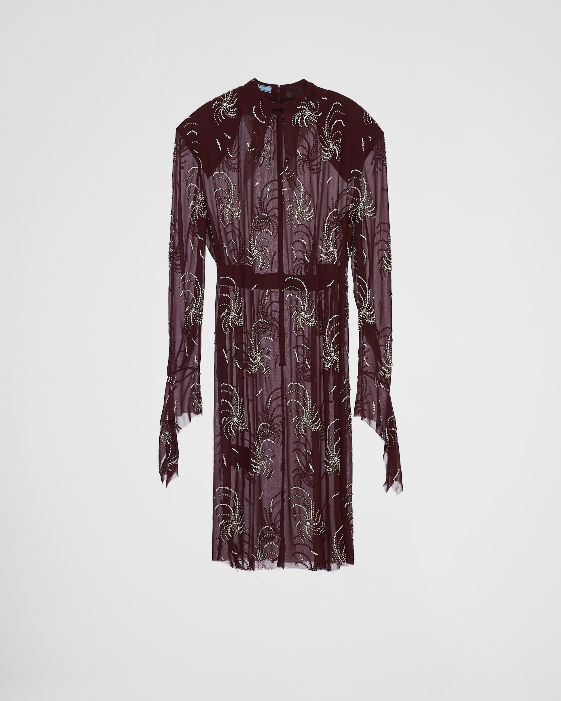 Faux Leather Cupra Georgette Dress main image 1