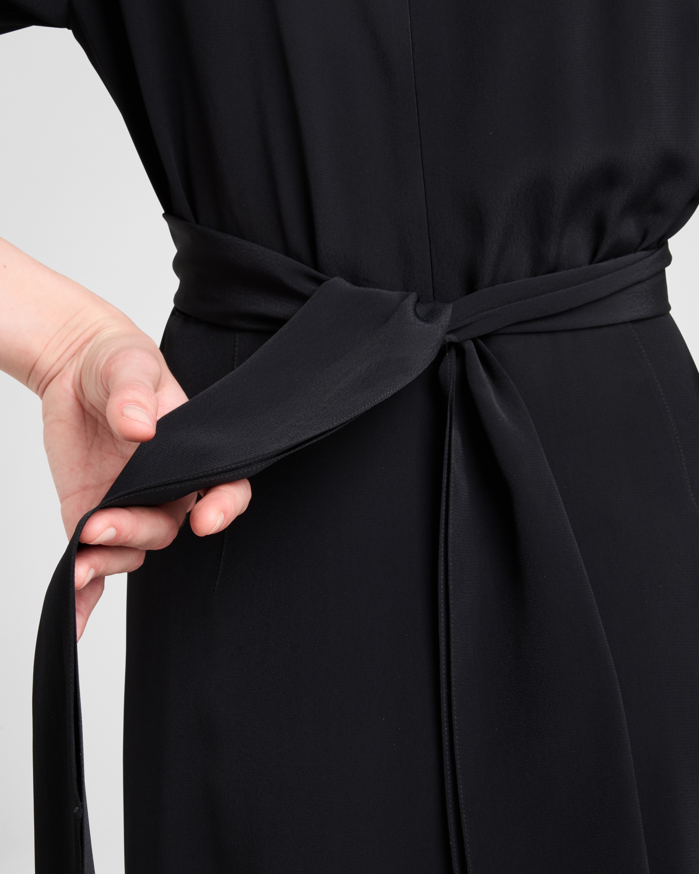 Prada Kleid Aus Marocain In Schwarz