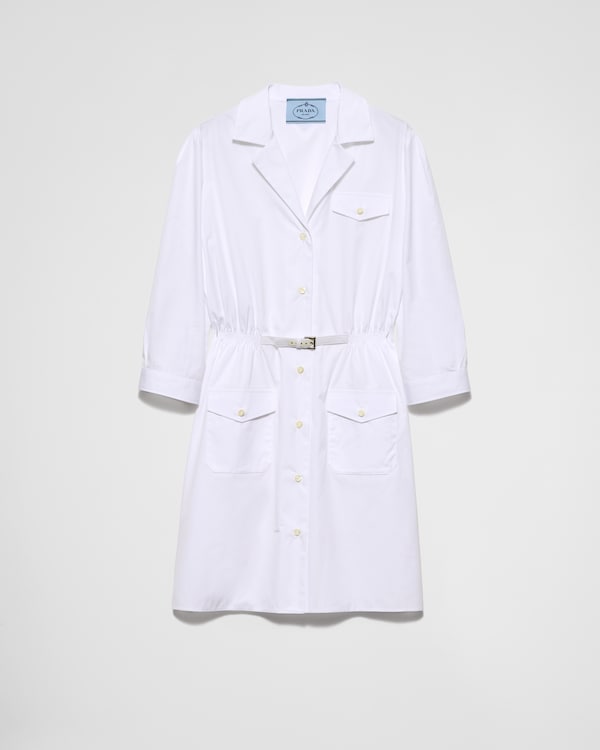 White Poplin dress | PRADA