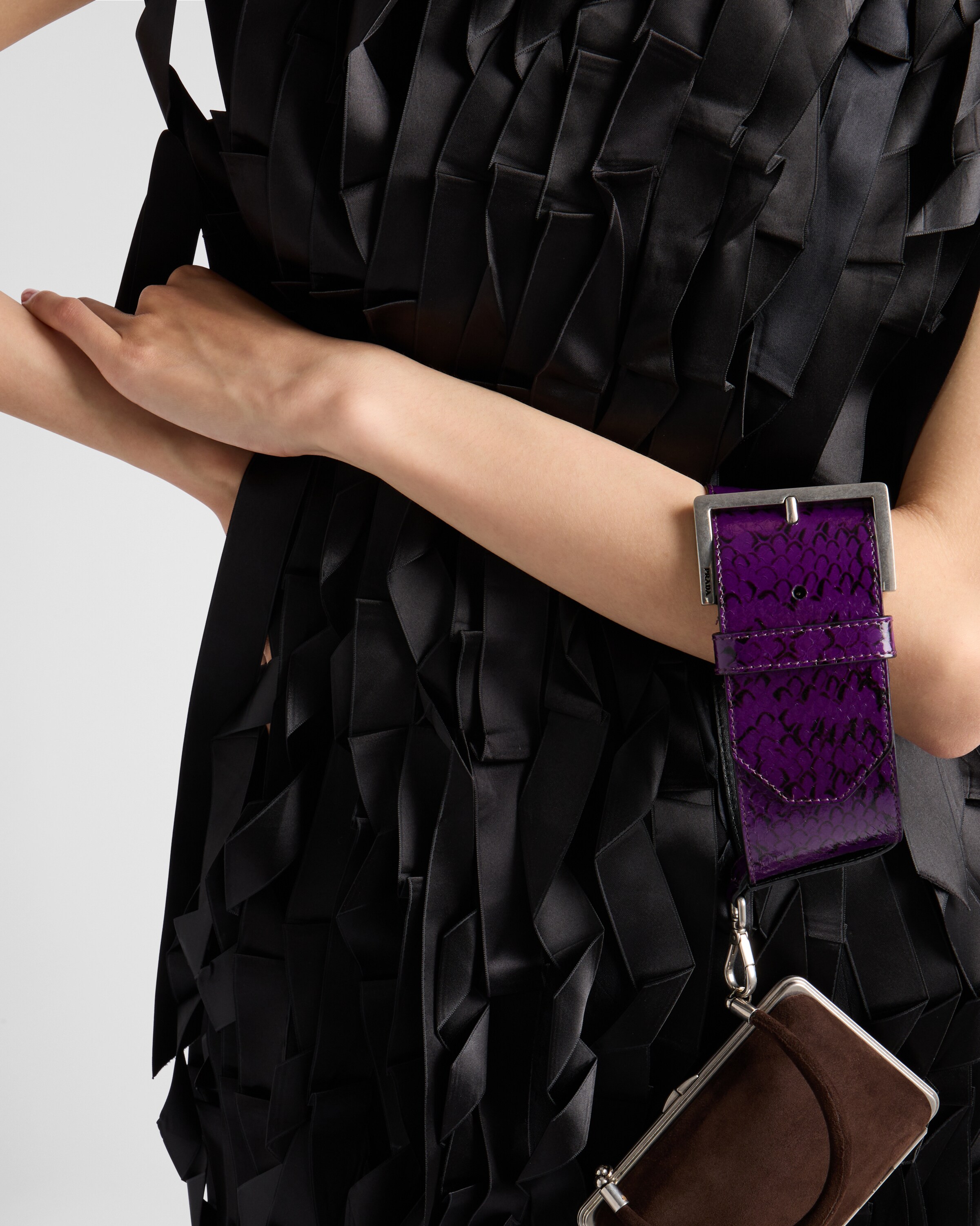 PRADA SABLÉ DRESS WITH BOWS