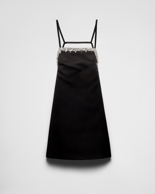 Prada Women Embroidered Cotton Mini Dres