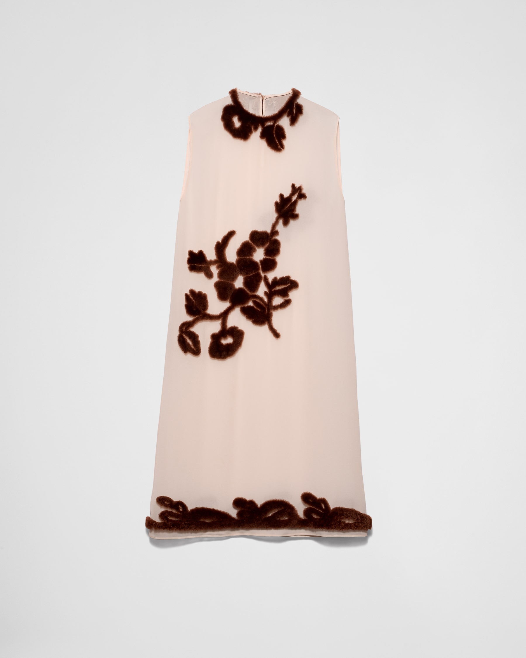 Vistavelle Mocha Brown Georgette fully stitch Palazzo Dress