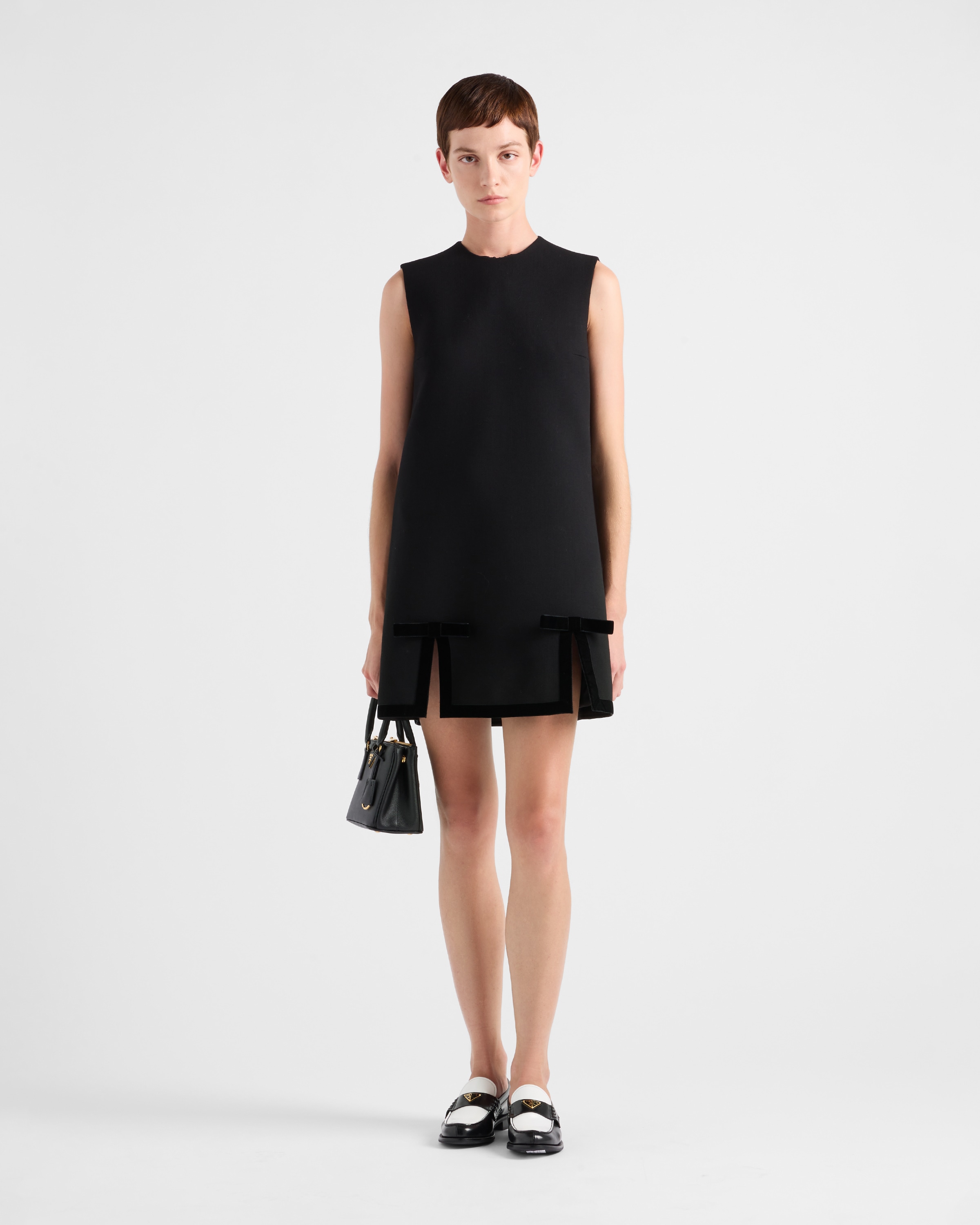 Black Natté Mini-dress | PRADA
