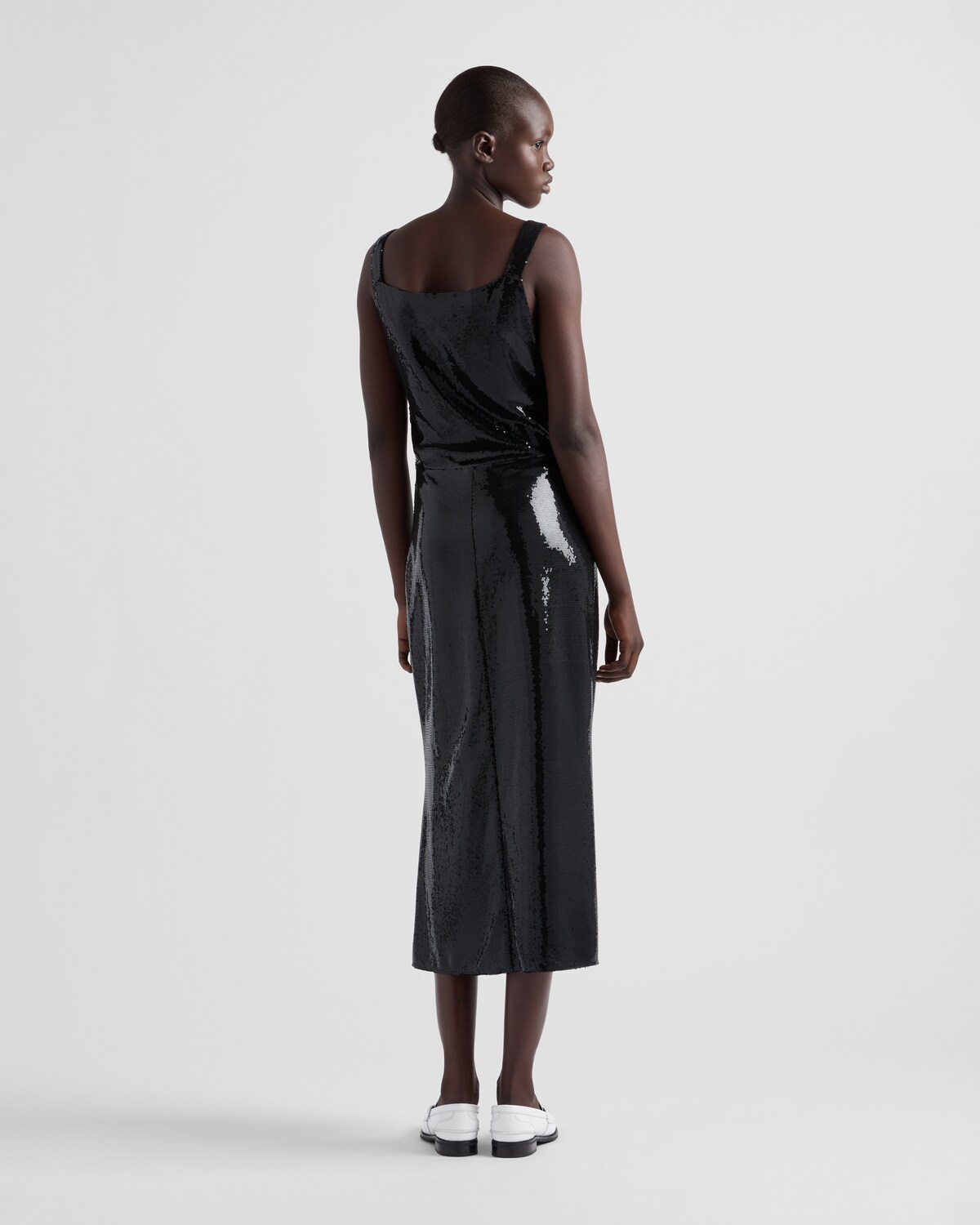 Pcrada Ls O Neck Sequin Knit Dark Grey Melange Detail Dtm S