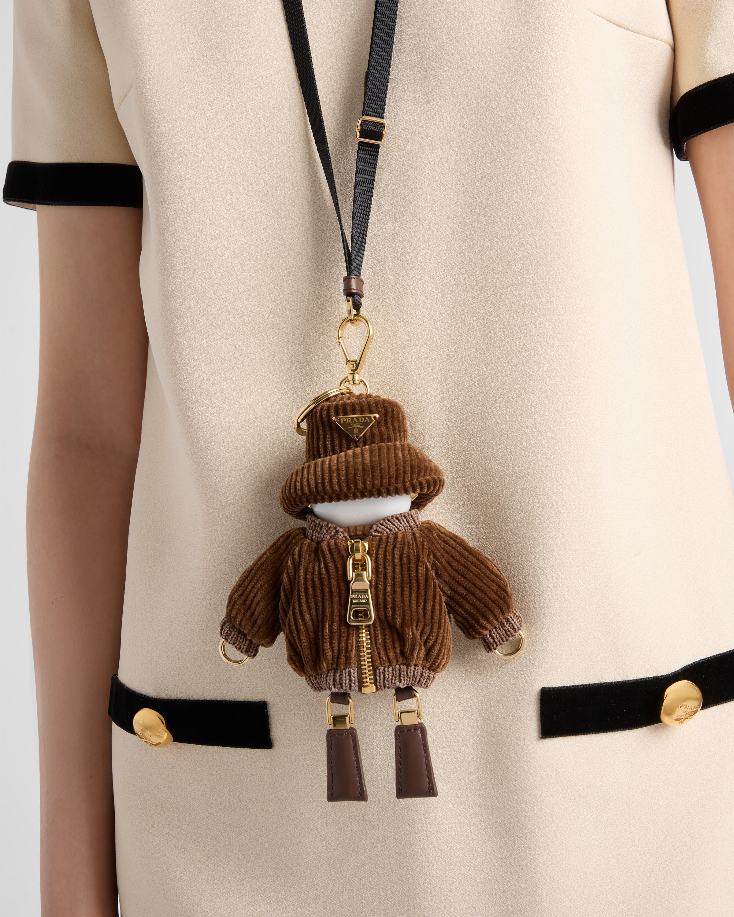 PRADA MINIKLEID AUS SABLÉ