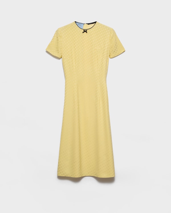 Polka-dot satin dress - Yellow Polka-dot satin dress - Yellow