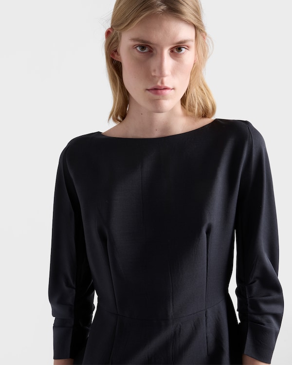 Kid mohair dress - Navy Kid mohair dress - Navy