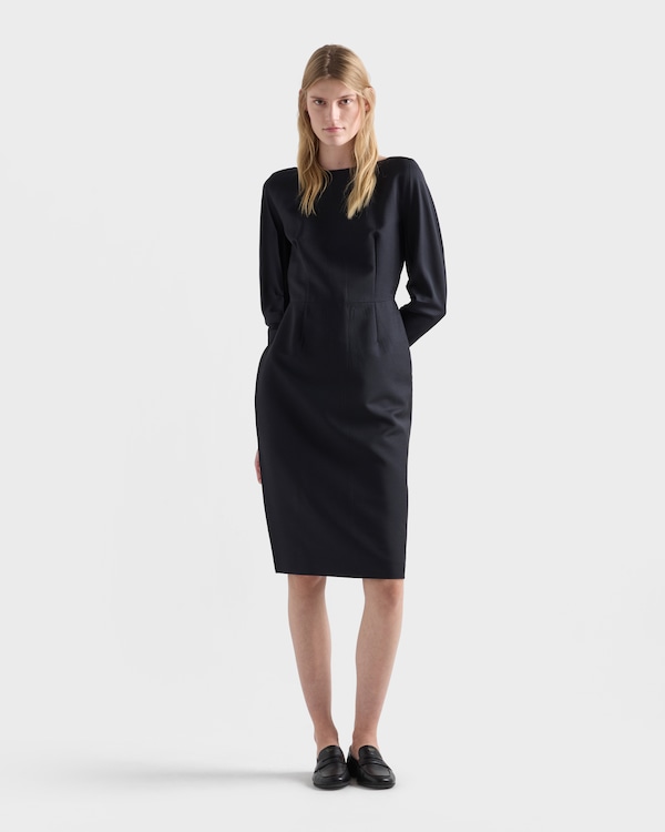 Kid mohair dress - Navy Kid mohair dress - Navy