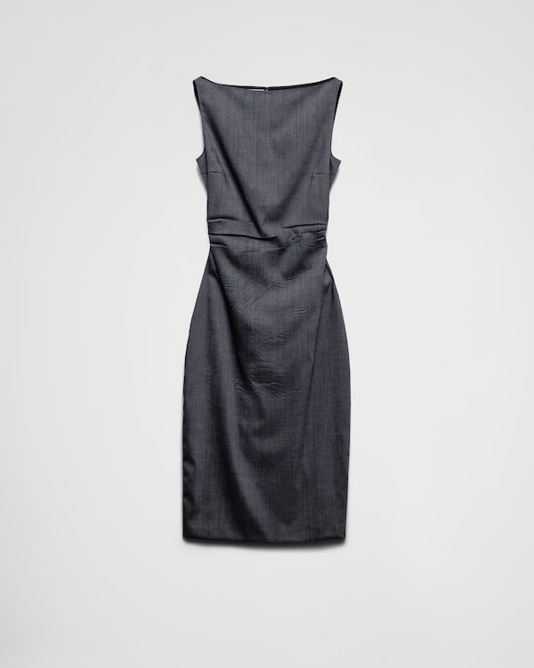Black Marocain dress | PRADA