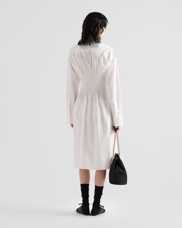 Cotton canvas dress - White Cotton canvas dress - White