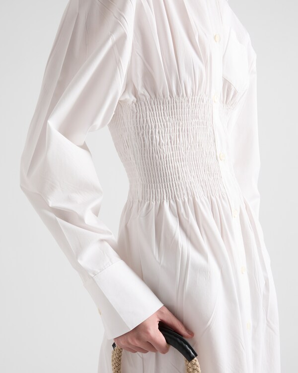 Cotton canvas dress - White Cotton canvas dress - White