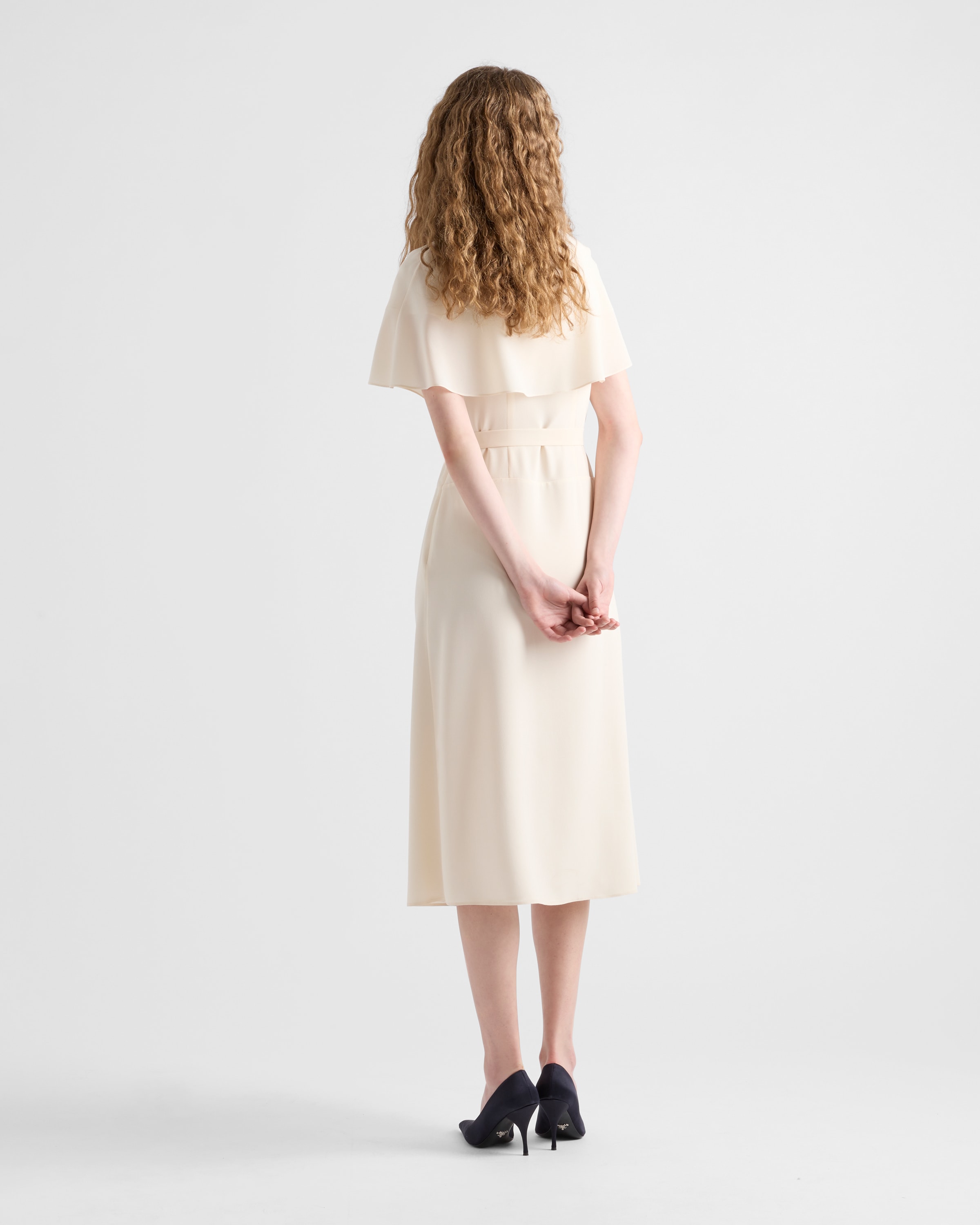 Prada ドレス RUNWAY Pleated marocain dress 関税込 Prada ドレス RUNWAY Pleated marocain dress 関税込